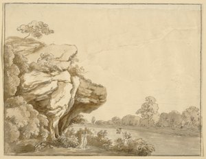 Pan i pani w krajobrazie autorstwa Johann Jakob Dorner der Jüngere