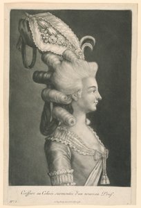 Coeffure w Koloseum zwieńczony nową pufą autorstwa Johann Jakob Haid