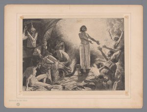 Chrystus w zaświatach Chrystus w Holle Siedem mistycznych przedstawień (tytuł serii) autorstwa Johann Jakob Weber