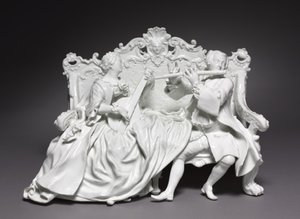 Grupa krynoliny: muzycy, fabryka porcelany w Miśni, Niemcy, ok. 1737 r. autorstwa Johann Joachim Kändler