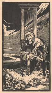 Śmierć przez gilotynę (druk) autorstwa Johann Joseph Aarts