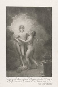 Alegoria małżeństwa Wilhelma V i Wilhelminy Prus, 1767 autorstwa Johann Joseph Friedrich Langenhöffel