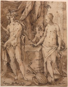Apollo z Erato i Kupidynem autorstwa Johann Kellerthaler