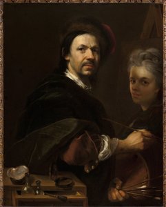 Autoportret z żoną - Autoportret z żoną - Jan (Johann) Kupecky (Kupetzky) (1667-1740). olej na płótnie