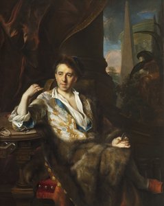 Portret malarza Charlesa Bruni - Jana (Johanna) Kupecky (Kupetzky) (1667-1740). olej na płótnie