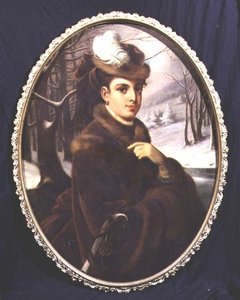 Portret eleganckiej austriackiej damy autorstwa Johann Kurtweil