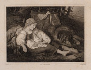 Śpiące dzieci autorstwa Johann Leonhard Appold