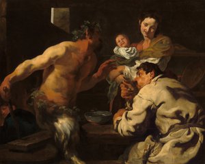Satyr i Chłop, być może ok. 16231626.