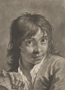 Portret chłopca z koszem