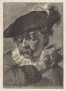 Portret mężczyzny z mieczem autorstwa Johann Lorenz Haid