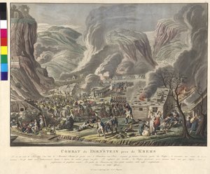 Bitwa pod Duernstein 1805 (akwaforta i akwatinta)
