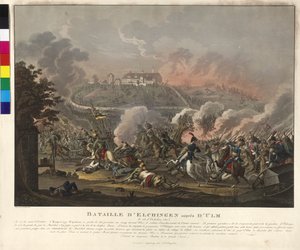 Bitwa pod Elchingen 14 października 1805 (akwaforta i akwatinta)