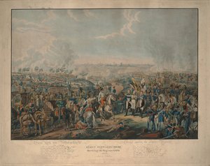 Po Bitwie Narodów: Książę Schwarzenberg przynosi wieści o zwycięstwie 18 października 1813 r. autorstwa Johann Lorenz Rugendas the Younger