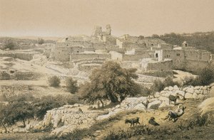 Betanii. Akwaforta Bernatza et alii - Steinkopk J.F. Redaktor autorstwa Johann Martin Bernatz