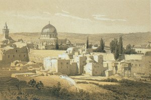 Jerozolima. Akwaforta Bernatza et alii - Steinkopk J.F. Redaktor