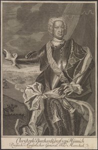 Portret hrabiego Burkharda Christopha von Munnicha 1683-1767.