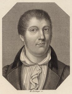 Portret skrzypka i kompozytora Louisa Spohra 1784-1859, 1820. autorstwa Johann Martin Esslinger
