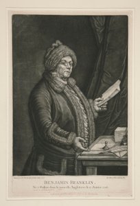 Benjamin Franklin autorstwa Johann Martin Will