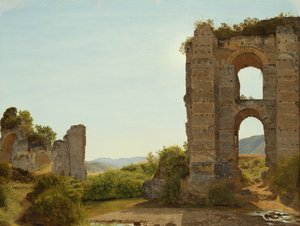 Ruiny pod Rzymem, ok. 1796 (olej na papierze na płótnie)