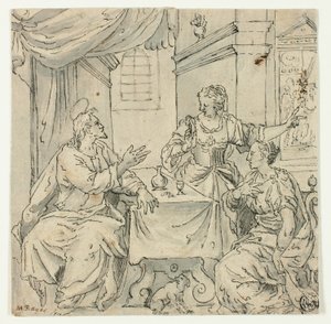 Chrystus przy stole Maryi i Marty autorstwa Johann Mathias Kager