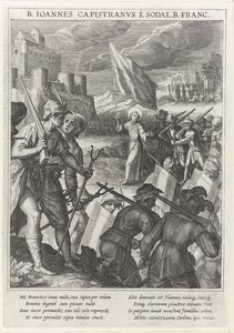 Św. Jan Kapistrano przewodzi siłom chrześcijańskim podczas oblężenia Belgradu, 1615 autorstwa Johann Matthias Kager
