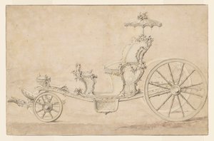 Projekt dla kabrioletu autorstwa Johann Michael Hoppenhaupt II