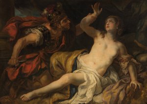 Tarkwiniusz i Lukrecja autorstwa Johann Michael Rottmayr