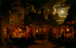 Targ w świetle księżyca, 1874