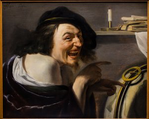 Demokryt, ok. 1620 (olej na drewnie) autorstwa Johann Moreelse