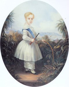 Afonso, książę cesarski Brazylii, najstarszy syn Pedra II. 1846. autorstwa Johann Moritz Rugendas