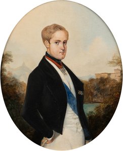 Portret cesarza Piotra II Brazylii 1825-1891, 1846. autorstwa Johann Moritz Rugendas