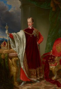 Cesarz Ferdynand w insygniach Orderu Złotego Runa autorstwa Johann Nepomuk Ender