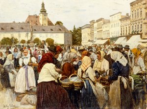 Rynek, Misfrau (olej na płótnie)
