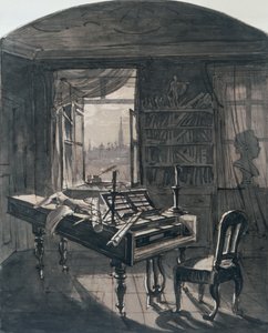 Pokój Beethovena w chwili jego śmierci, 1827