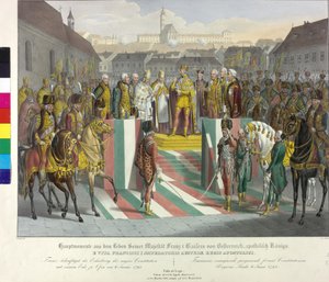 Koronacja w piecu 1792 r. autorstwa Johann Nepomuk Hoechle