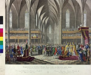 Koronacja cesarska 1792 r. autorstwa Johann Nepomuk Hoechle
