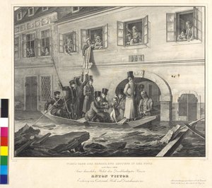 Z Wiednia, dnia niebezpieczeństwa i ratunku na Noth 2 marca 1830 r. autorstwa Johann Nepomuk Hoechle