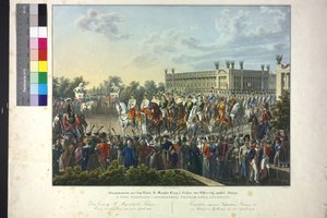 Wzruszający majestat cesarza Franciszka I w Paryżu 15 kwietnia 1814 r.