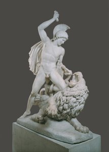 Bellerophon walczący z Chimeirą autorstwa Johann Nepomuk Schaller