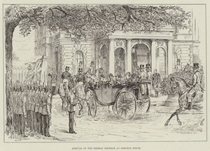Przybycie cesarza niemieckiego do Osborne House autorstwa Johann Nepomuk Schonberg