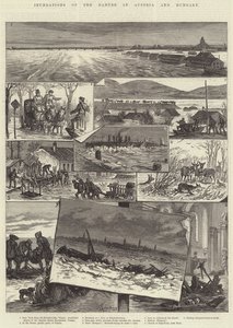 Zalewy Dunaju w Austrii i na Węgrzech autorstwa Johann Nepomuk Schonberg