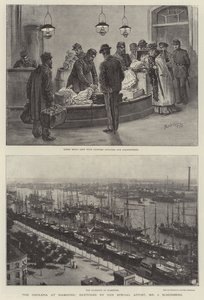 Cholera w Hamburgu autorstwa Johann Nepomuk Schonberg