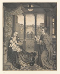 Święty Łukasz rysuje Maryję z dzieckiem Dzieła z kolekcji braci Boisserée (tytuł serii) Galerie des Frères Boisserée (tytuł serii)