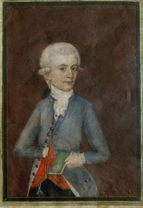 Wolfgang Amadeusz Mozart (ok. ... (gwasz na pergaminie)
