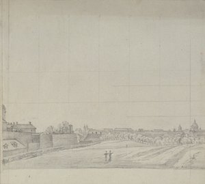 Widok z Wiednia na południe autorstwa Johann Peter Krafft
