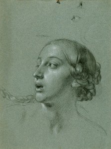 Studium dla "Arindala i Daury" autorstwa Johann Peter Krafft