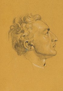 Studium głowy do „Powrotu cesarza Franza z Pressburga” autorstwa Johann Peter Krafft