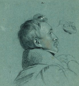 Studium głowy do „Powrotu cesarza Franza z Pressburga” autorstwa Johann Peter Krafft