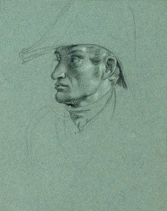 Studium głowy do „Powrotu cesarza Franza z Pressburga” autorstwa Johann Peter Krafft