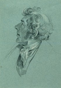 Studium głowy do „Powrotu cesarza Franza z Pressburga” autorstwa Johann Peter Krafft